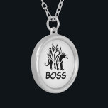 Black Stegosaurus Spiked  Dinosaur  Silver Plated Necklace<br><div class="desc">One of my favorite dinosaur's as a kid was the stegosaurus.  The name is a bit hard to spelled you might heard it called spiked or thorned dino.</div>