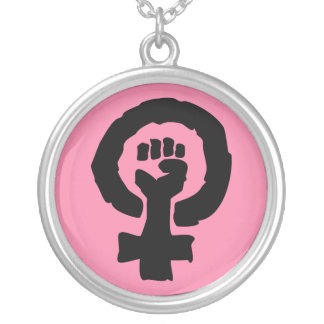 Woman clenched fist symbol jewelry Fetish diva nadia