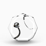 Black stethoscope isolated on white background award<br><div class="desc">Black stethoscope isolated on white background</div>