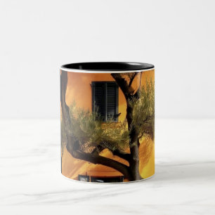 Black Stick Figure Pattern Mug   Funny Minimalist 