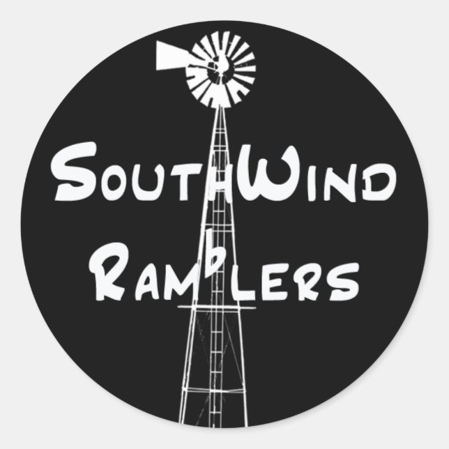 Black Sticker White Horizontal Text (Front)