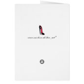 Black Stiletto Shoe Art (Back)