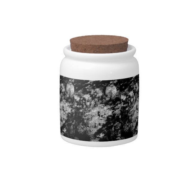 Black Stone Design Candy Jar (Front)