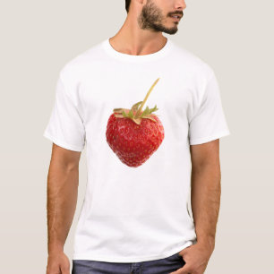 Black Strawberry Shirt with a big red Strawberry