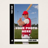 Make Your Own Baseball Card, Zazzle
