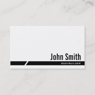 Black Stripe Bodybuilding Business Card