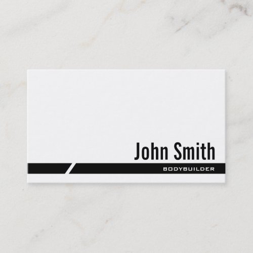 Black Stripe Bodybuilding Business Card