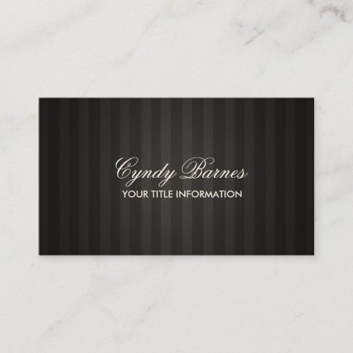 Black Stripe Business Card