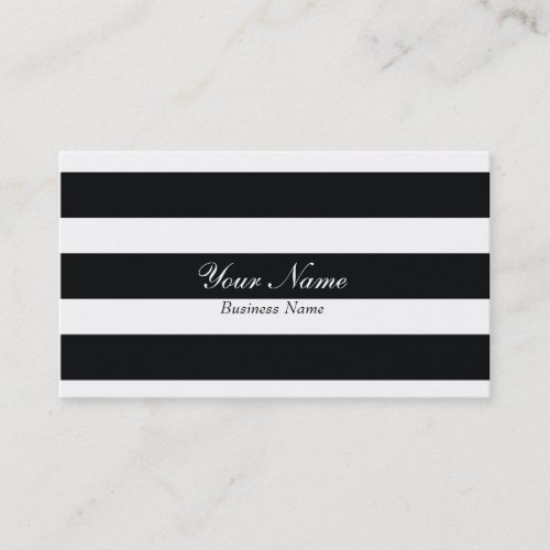 Black Stripe Business Card
