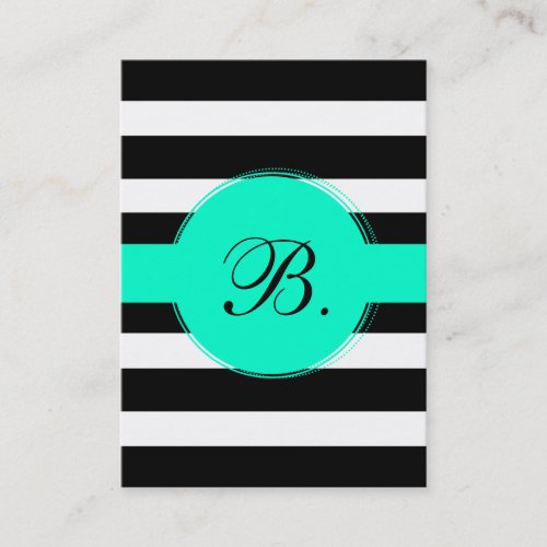 Black Stripe Calling Card Business Cards