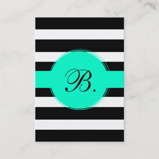 Customizable Black Stripe Calling Card Business Cards
