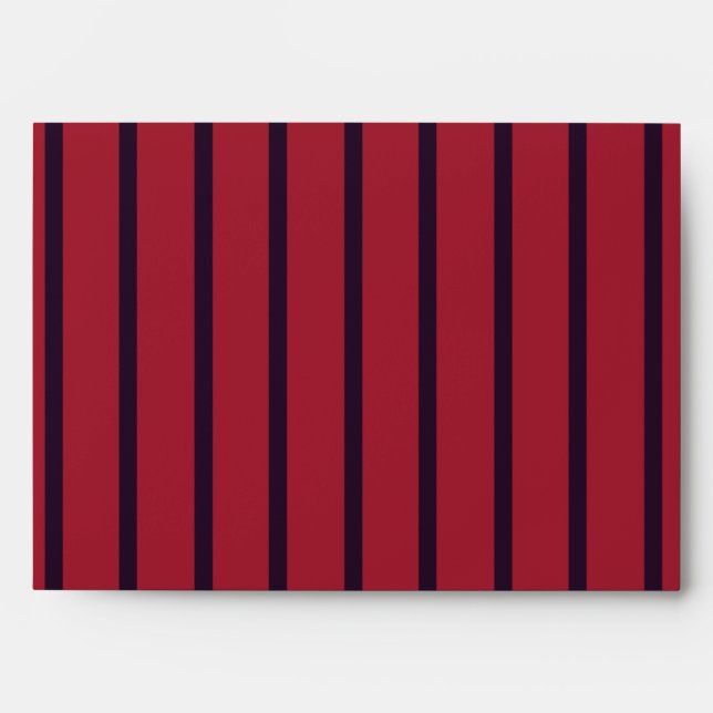Black Stripe Envelope Red Black Stripe Black Red (Front)