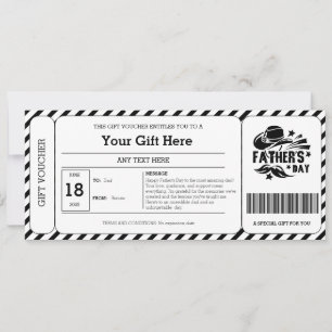Black Stripe Father's Day Gift Voucher