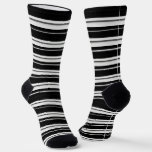 Black Stripe Socks – Bold Monochrome Style