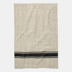 Black Striped Kitchen Towel