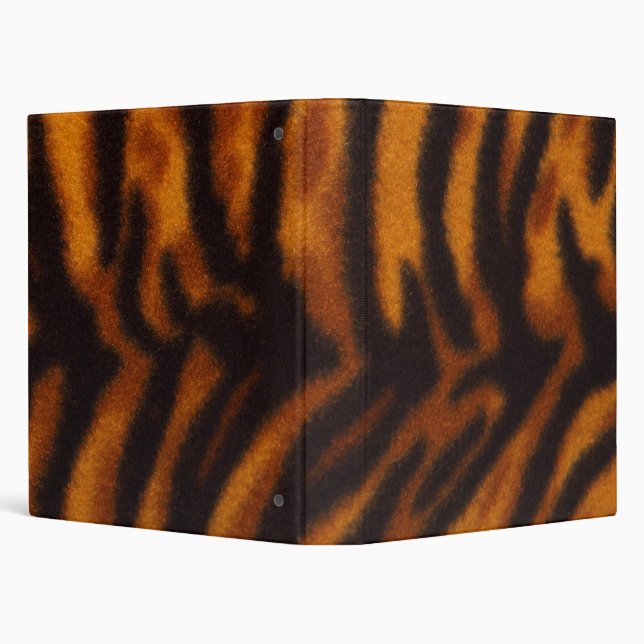 Black Striped Tiger fur or Skin Texture Template Binder (Background)