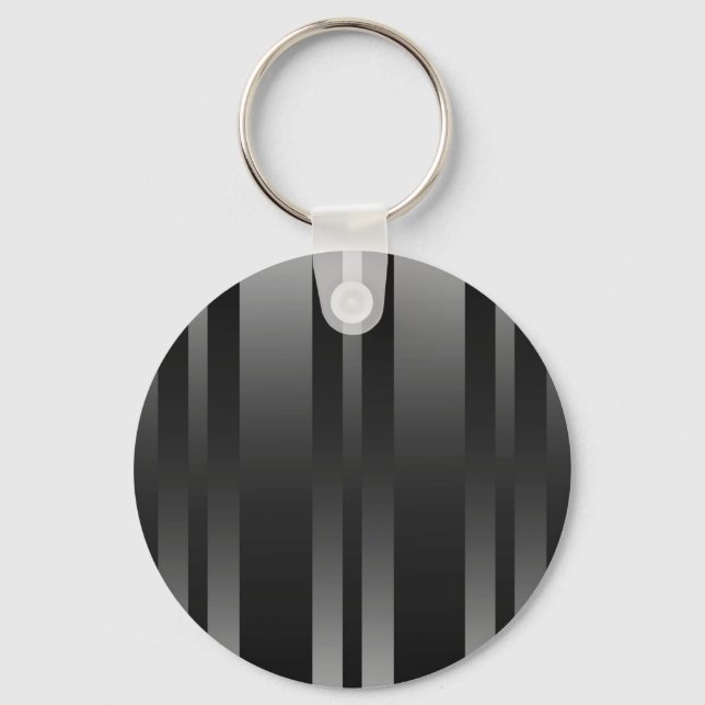 Black Stripes Background Keychain (Front)