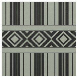 Black Stripes &amp; Diamonds, Custom Color Background Fabric