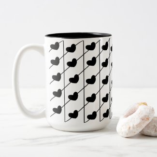 Black Stripes Hearts