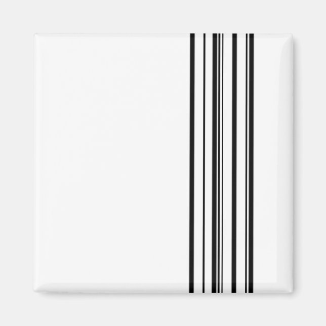 Black stripes magnet (Front)