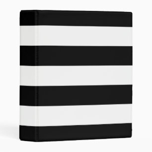 Black Stripes Mini Binder