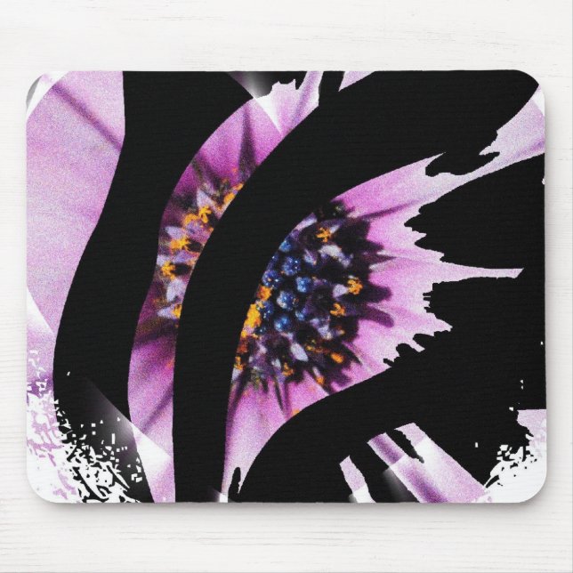 Black Stripes Mouse Pad (Front)