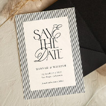 Black Stripes Old Money Wedding