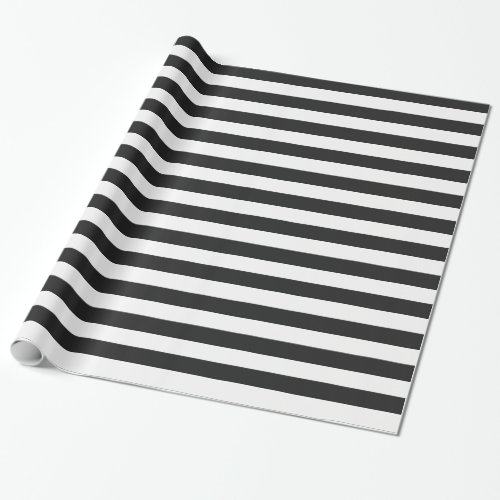 Black Stripes on custom Color Wrapping Paper