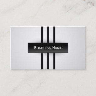 Black Stripes Sport Style Business Card