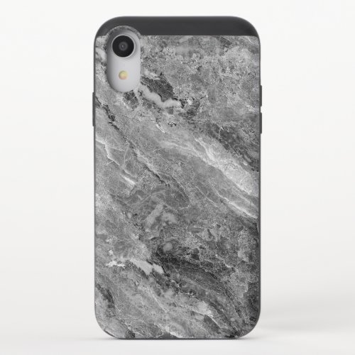 Black Structure Background Stone iPhone XR Slider Case