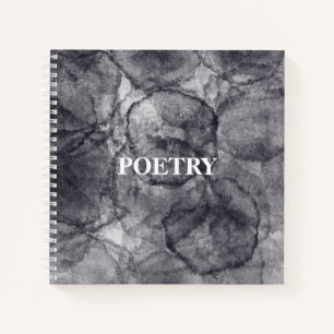 Black Stucco Poetry Journal Notebook