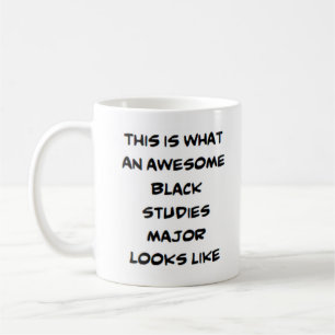 black studies major, awesome coffee mug