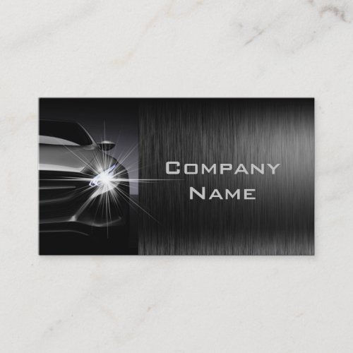Black Stylish Automotive Business Card