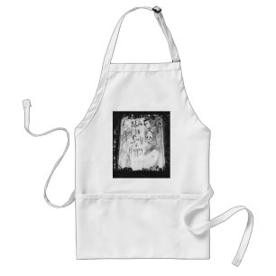 black such a happy color adult apron