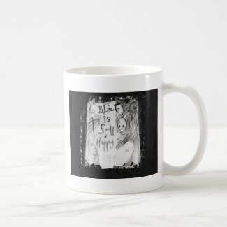 black such a happy color coffee mug