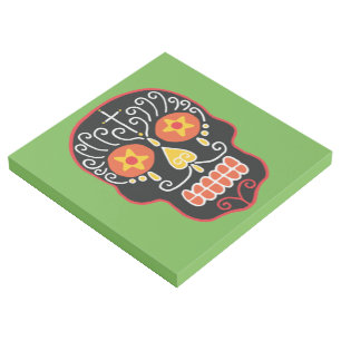 Black Sugar a Skull Gallery Wrap