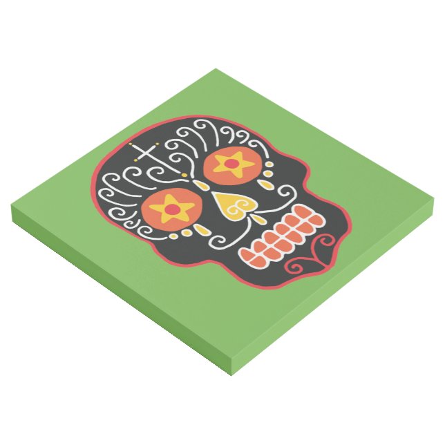 Black Sugar a Skull Gallery Wrap (3/4)