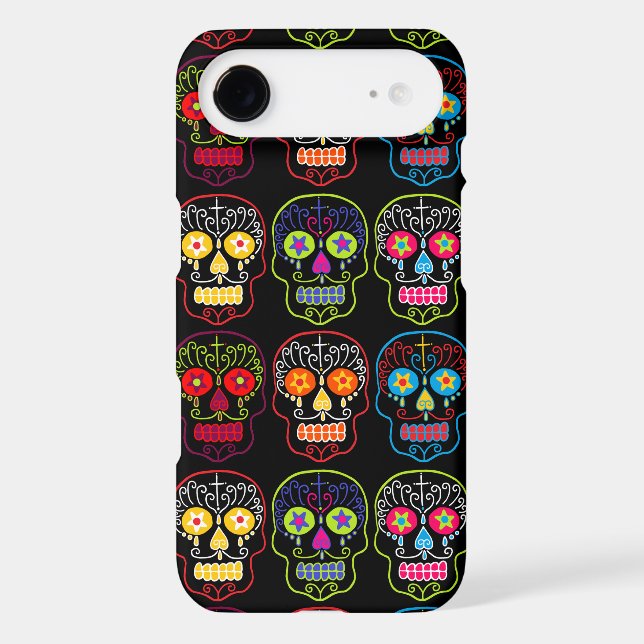 Black Sugar Skull Case-Mate iPhone Case (Back)