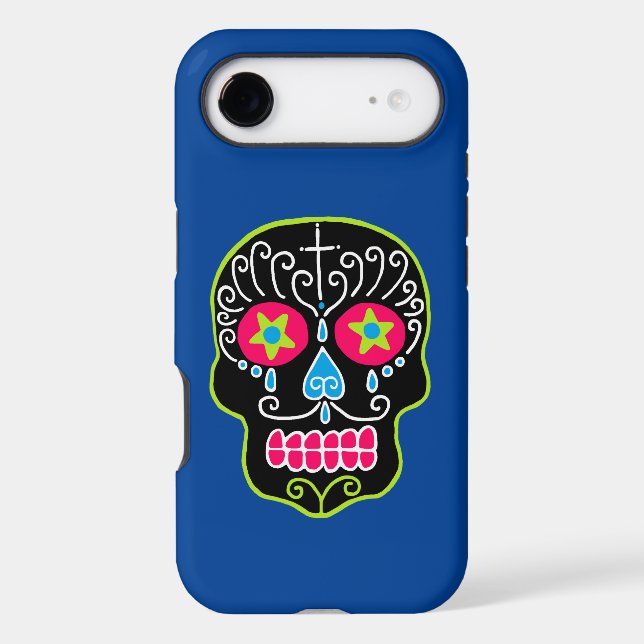 Black Sugar Skull  Case-Mate iPhone Case (Back)