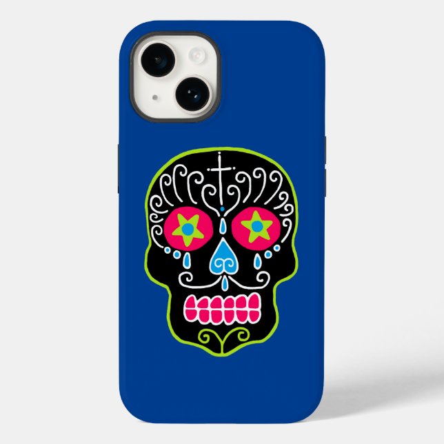 Black Sugar Skull  Case-Mate iPhone Case (Back)