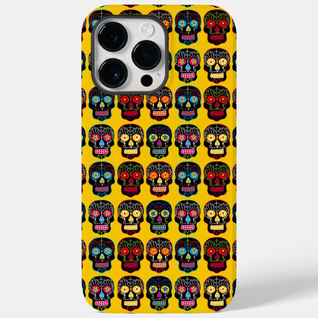 Black Sugar Skull Case-Mate iPhone Case (Back)