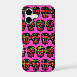 Black Sugar Skull iPhone 17 Case