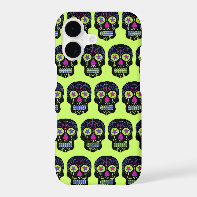 Black Sugar Skull Samsung Galaxy Case (Back)