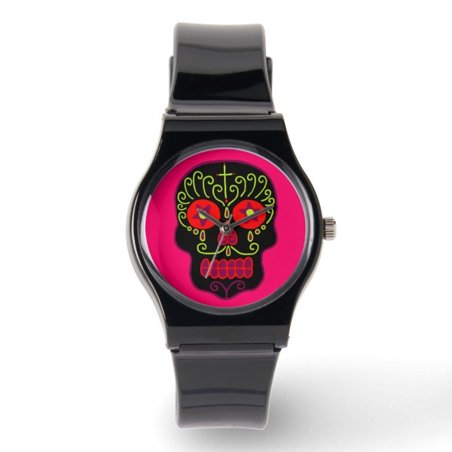 Black Sugar Skull Watch (Front)