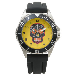 Black Sugar Skull Watch
