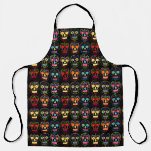 Black Sugar Skulls Apron