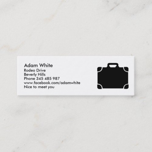 Black Suitcase icon Business Card