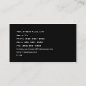 Black Suite Business Card (Back)