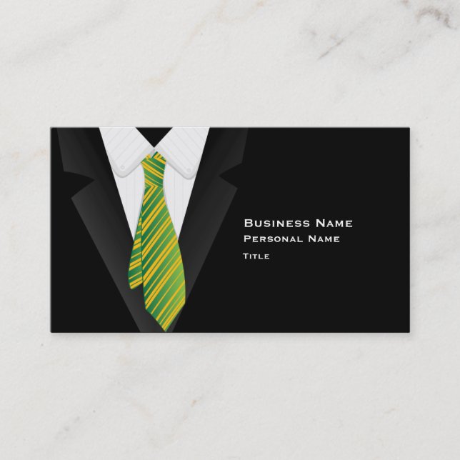 Black Suite Business Card (Front)