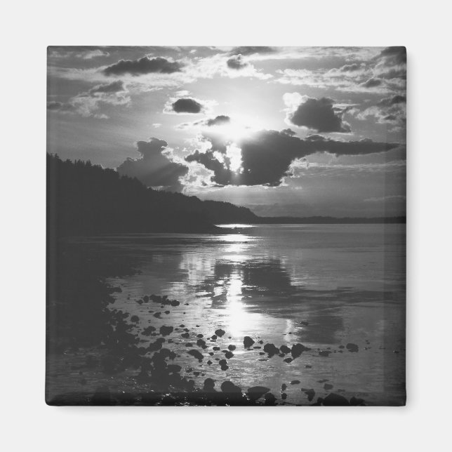Black Sunset - Study in Monochrome Magnet (Front)